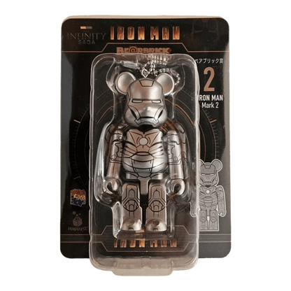 Bearbrick Happy Kuji 'Iron Man' (2023) - 2 Iron Man Mark 2 100% in der Verpackung