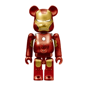 Bearbrick Happy Kuji 'Iron Man' (2023) - 4 Iron Man Mark 4 100% Herstellerbild