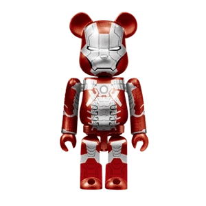 Bearbrick Happy Kuji 'Iron Man' (2023) - 5 Iron Man Mark 5 100% Herstellerbild