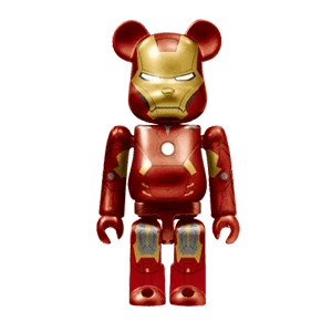 Bearbrick Happy Kuji 'Iron Man' (2023) - 7 Iron Man Mark 7 100% Herstellerbild