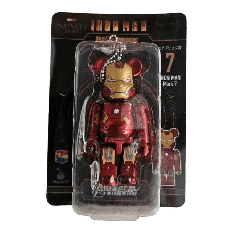 Bearbrick Happy Kuji 'Iron Man' (2023) - 7 Iron Man Mark 7 100% in der Verpackung