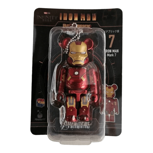 Bearbrick Happy Kuji 'Iron Man' (2023) - 7 Iron Man Mark 7 100% in der Verpackung