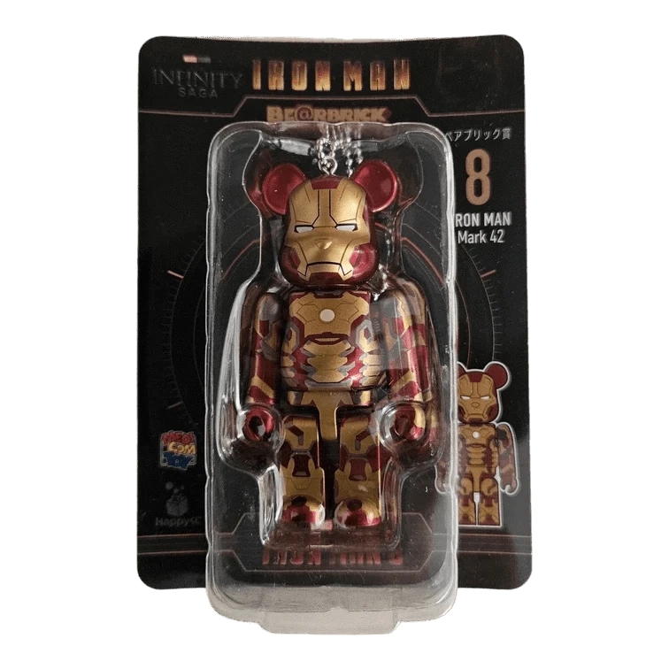 Bearbrick Happy Kuji 'Iron Man' (2023) - 8 Iron Man Mark 42 100% in der Verpackung