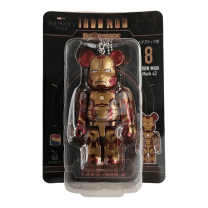 Bearbrick Happy Kuji 'Iron Man' (2023) - 8 Iron Man Mark 42 100% in der Verpackung