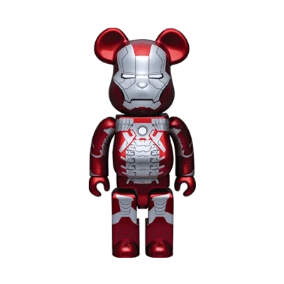 Bearbrick Happy Kuji 'Iron Man' (2023) - L@ST Iron Man Mark 5 400% Herstellerbild