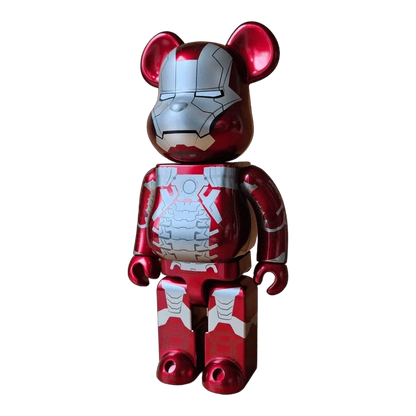 Bearbrick Happy Kuji 'Iron Man' (2023) - L@ST Iron Man Mark 5 400% schräg