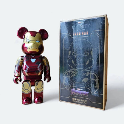 Bearbrick Happy Kuji 'Iron Man' (2023) - SP Iron Man Mark 85 Battle Damaged Version 400% mit Verpackung