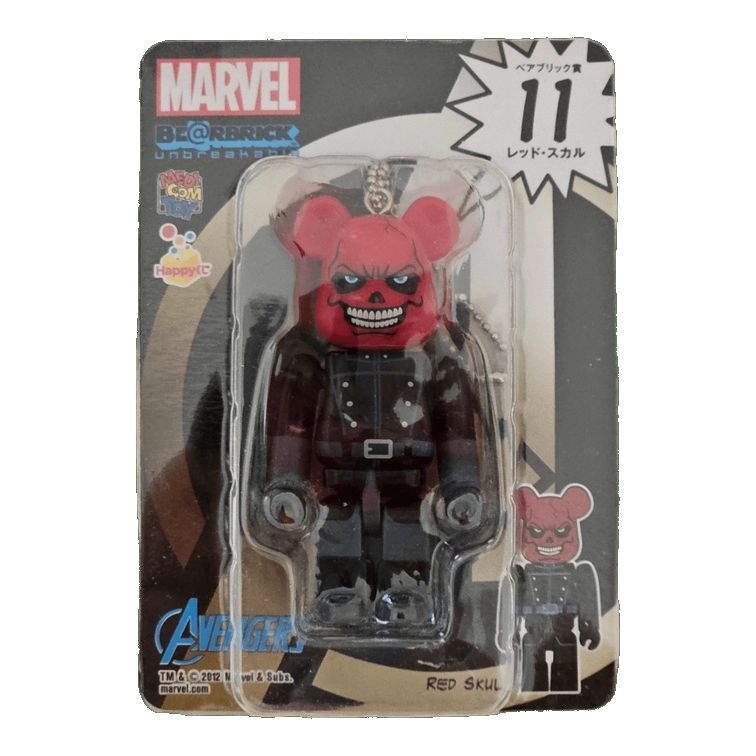 Bearbrick Happy Kuji 'MARVEL' (2012) - 11 Red Skull 100% in der Verpackung