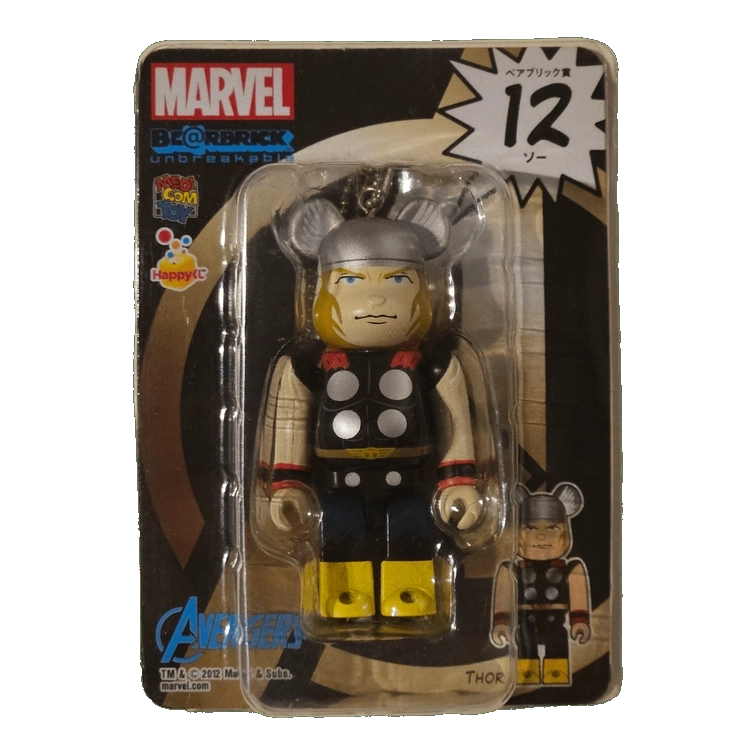 Bearbrick Happy Kuji 'MARVEL' (2012) - 12 Thor 100% in der Verpackung