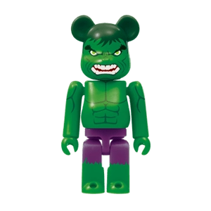 Bearbrick Happy Kuji 'MARVEL' (2012) - 14 Hulk 100% Herstellerbild