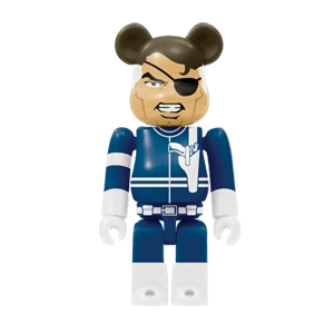 Bearbrick Happy Kuji 'MARVEL' (2012) - 15 Nick Fury 100% Herstellerbild