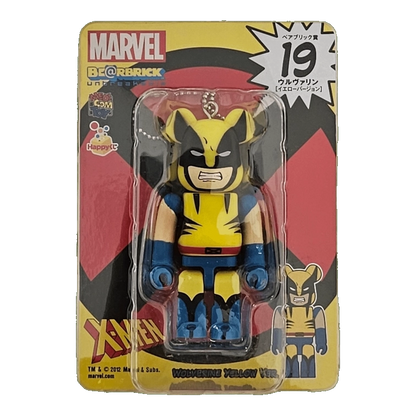 Bearbrick Happy Kuji 'MARVEL' (2012) - 19 Wolverine Yellow Version 100% in der Verpackung