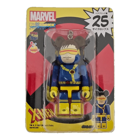 Bearbrick Happy Kuji 'MARVEL' (2012) - 25 Cyclops 100% in der Verpackung