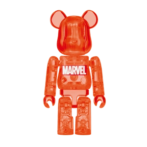 Bearbrick Happy Kuji 'MARVEL' (2012) - 29 MARVEL Clear Red 100% Herstellerbild