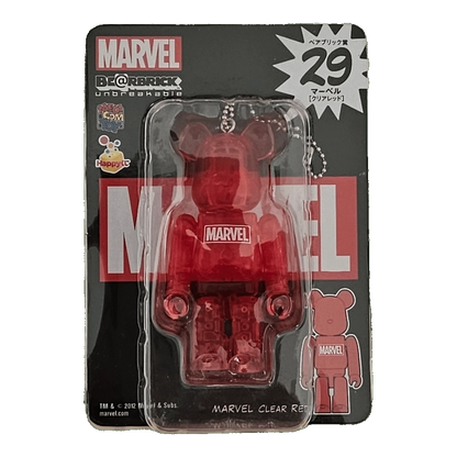 Bearbrick Happy Kuji 'MARVEL' (2012) - 29 MARVEL Clear Red 100% in der Verpackung