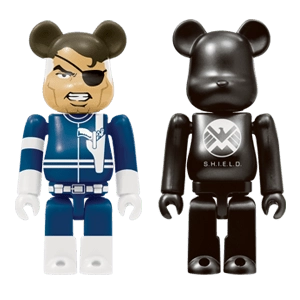 Bearbrick Happy Kuji 'MARVEL' (2012) - 40 Nick Fury & S.H.I.E.L.D. 100% Herstellerbild