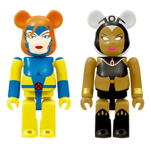 Bearbrick Happy Kuji 'MARVEL' (2012) - 42 Jean Grey & Storm 100% Herstellerbild