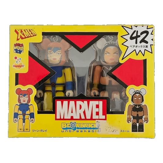 Bearbrick Happy Kuji 'MARVEL' (2012) - 42 Jean Grey & Storm 100% in der Verpackung