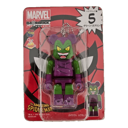 Bearbrick Happy Kuji 'MARVEL' (2012) - 5 Green Goblin 100% in der Verpackung