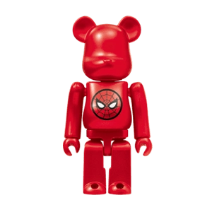 Bearbrick Happy Kuji 'MARVEL' (2012) - 6 Spider-Man Logo 100% Herstellerbild