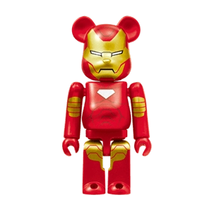 Bearbrick Happy Kuji 'MARVEL' (2012) - 7 Iron Man 100% Herstellerbild