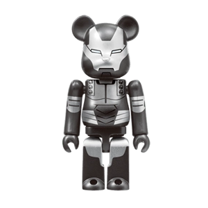 Bearbrick Happy Kuji 'MARVEL' (2012) - 8 War Machine 100% Herstellerbild