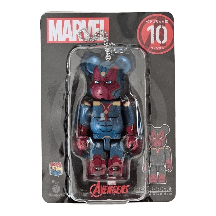 Bearbrick Happy Kuji 'MARVEL' (2021) - 10 Vision 100% in der Verpackung