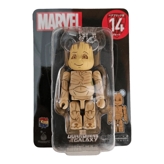 Bearbrick Happy Kuji 'MARVEL' (2021) - 14 Groot 100% in der Verpackung