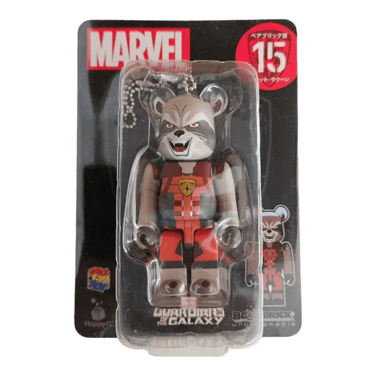 Bearbrick Happy Kuji 'MARVEL' (2021) - 15 Rocket Racoon 100% in der Verpackung