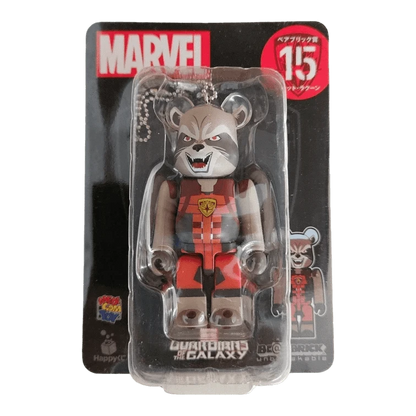 Bearbrick Happy Kuji 'MARVEL' (2021) - 15 Rocket Racoon 100% in der Verpackung