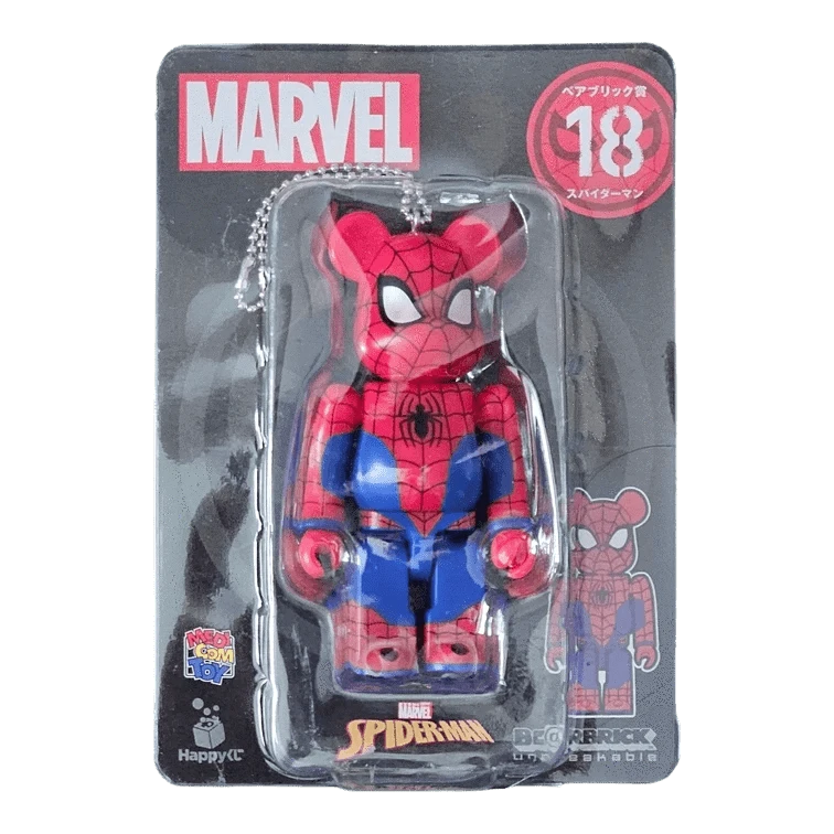 Bearbrick Happy Kuji 'MARVEL' (2021) - 18 Spider-Man 100% in der Verpackung