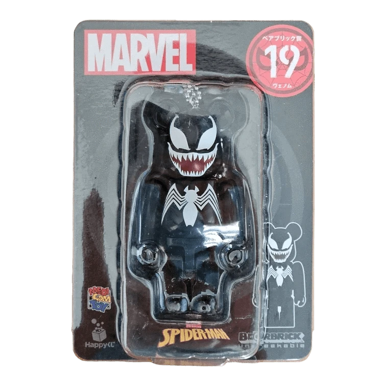 Bearbrick Happy Kuji 'MARVEL' (2021) - 19 Venom 100% in der Verpackung