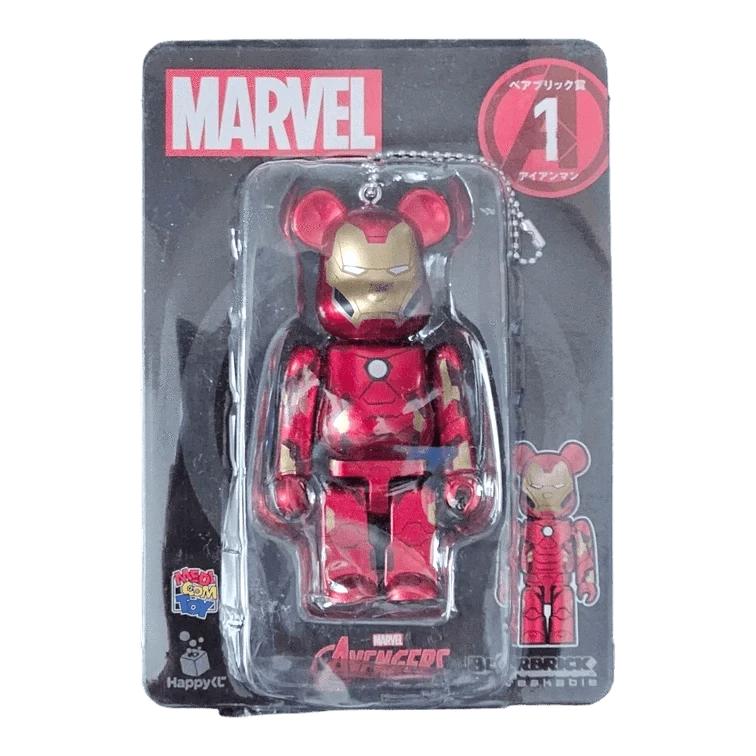 Bearbrick Happy Kuji 'MARVEL' (2021) - 1 Iron Man 100% in der Verpackung