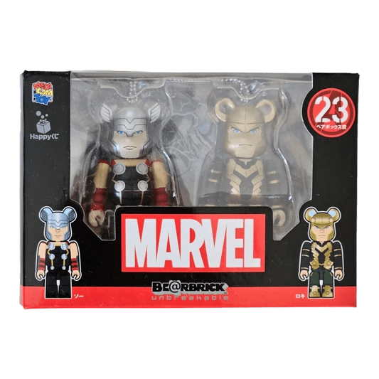 Bearbrick Happy Kuji 'MARVEL' (2021) - 23 Thor & Loki 100% in der Verpackung