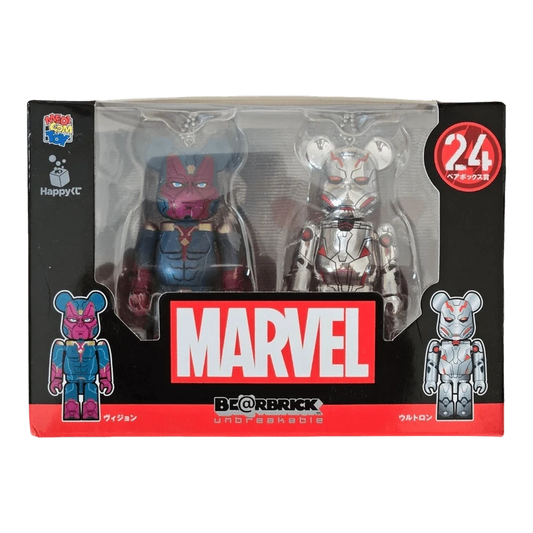 Bearbrick Happy Kuji 'MARVEL' (2021) - 24 Vision & Ultron 100% in der Verpackung