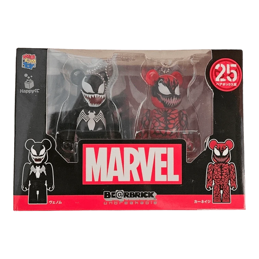 Bearbrick Happy Kuji 'MARVEL' (2021) - 25 Venom & Carnege 100% in der Verpackung