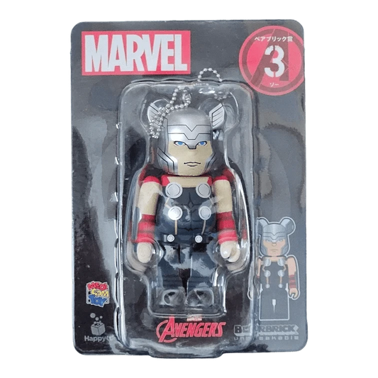 Bearbrick Happy Kuji 'MARVEL' (2021) - 3 Thor 100% in der Verpackung