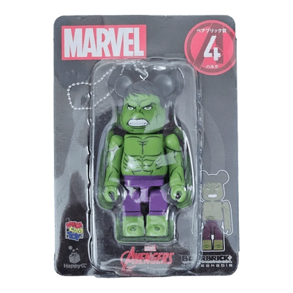 Bearbrick Happy Kuji 'MARVEL' (2021) - 4 Hulk 100% in der Verpackung