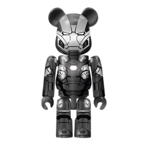 Bearbrick Happy Kuji 'MARVEL' (2021) - 6 War Machine 100% Herstellerbild