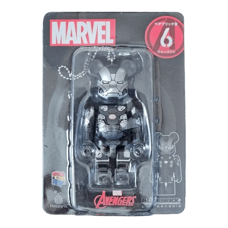 Bearbrick Happy Kuji 'MARVEL' (2021) - 6 War Machine 100% in der Verpackung