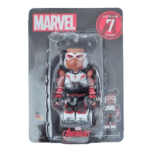 Bearbrick Happy Kuji 'MARVEL' (2021) - 7 Falcon 100% in der Verpackung