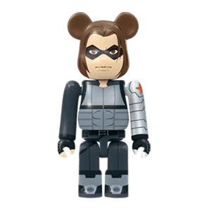 Bearbrick Happy Kuji 'MARVEL' (2021) - 8 Winter Soldier 100% Herstellerbild