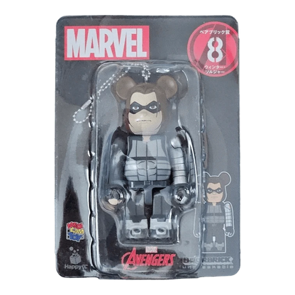 Bearbrick Happy Kuji 'MARVEL' (2021) - 8 Winter Soldier 100% in der Verpackung