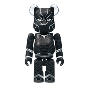 Bearbrick Happy Kuji 'MARVEL' (2021) - 9 Black Panther 100% Herstellerbild