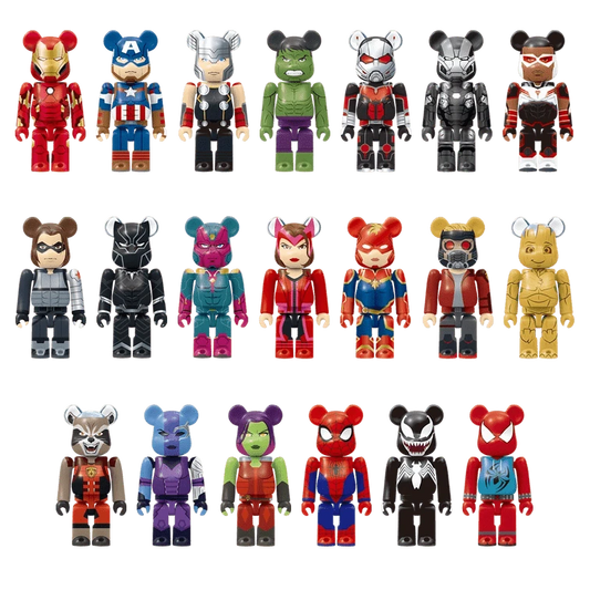 Bearbrick Happy Kuji 'MARVEL' (2021) - Modellübersicht 100%