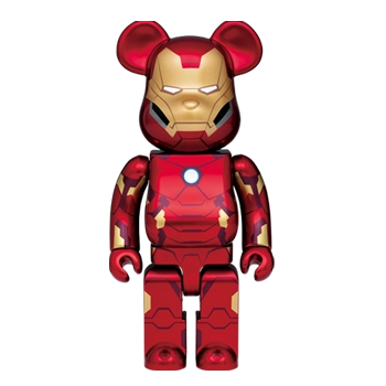 Bearbrick Happy Kuji 'MARVEL' (2021) - SP Iron Man 400% Herstellerbild