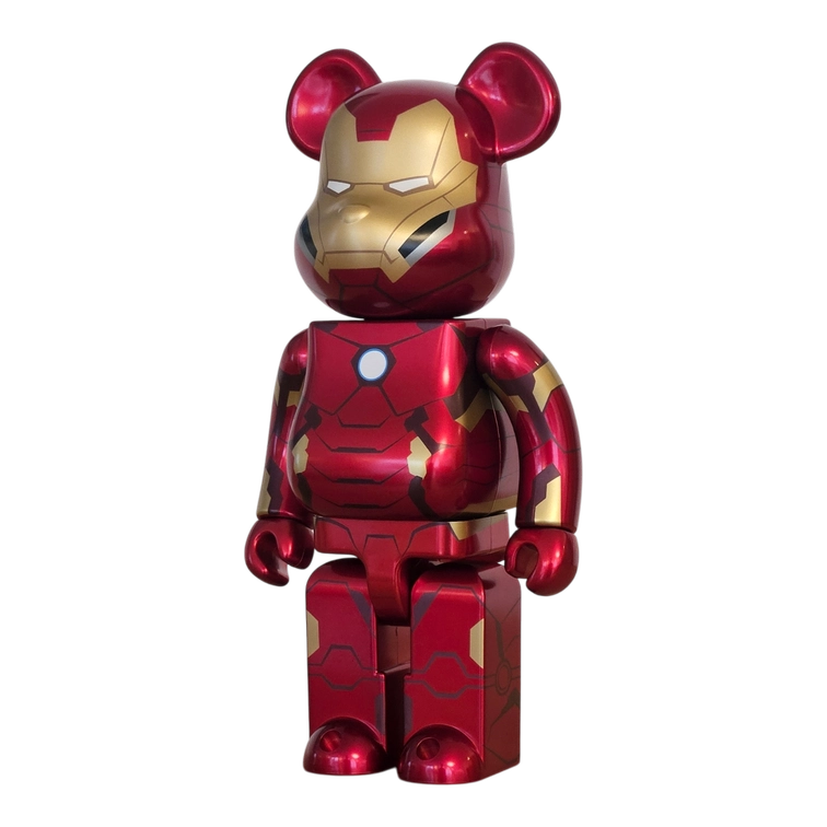 Bearbrick Happy Kuji 'MARVEL' (2021) - SP Iron Man 400% schräg