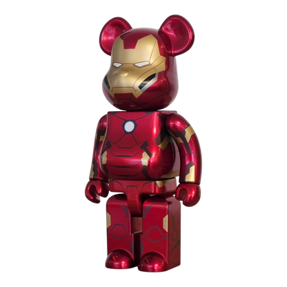 Bearbrick Happy Kuji 'MARVEL' (2021) - SP Iron Man 400% schräg