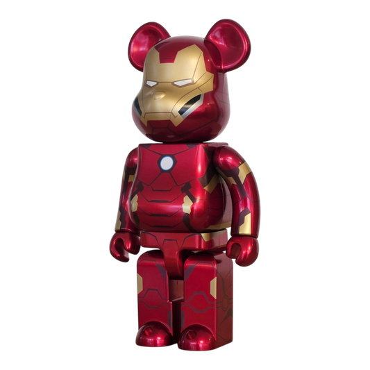 Bearbrick Happy Kuji 'MARVEL' (2021) - SP Iron Man 400% schräg