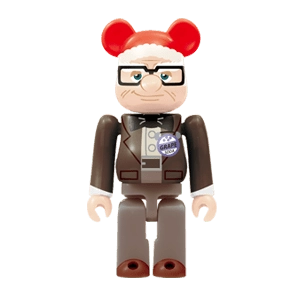 Bearbrick Happy Kuji 'Pixar Christmas Party' (2013) - 11 Old Man Carl Christmas Version 100% Herstellerbild